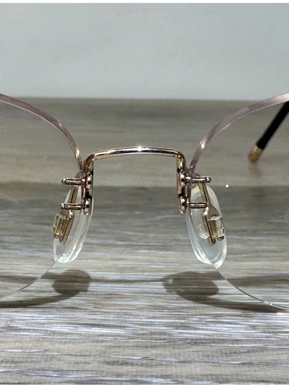 RARE Hoya Pinfeel Gold-Plated Titanium Eyeglass Frames Japan Flexible 16-135 Vtg